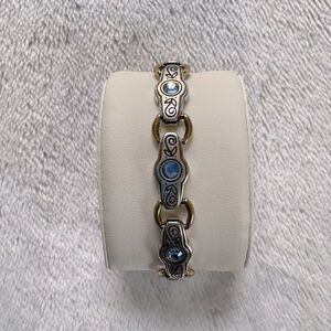 Vintage BRIGHTON Celestial Blue Bracelet 7 1/4-8 1/4